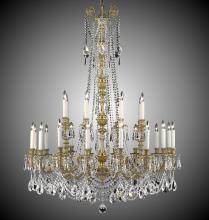  CH2059-O-05S-PI - 8+16 Light Finisterra with draping Chandelier